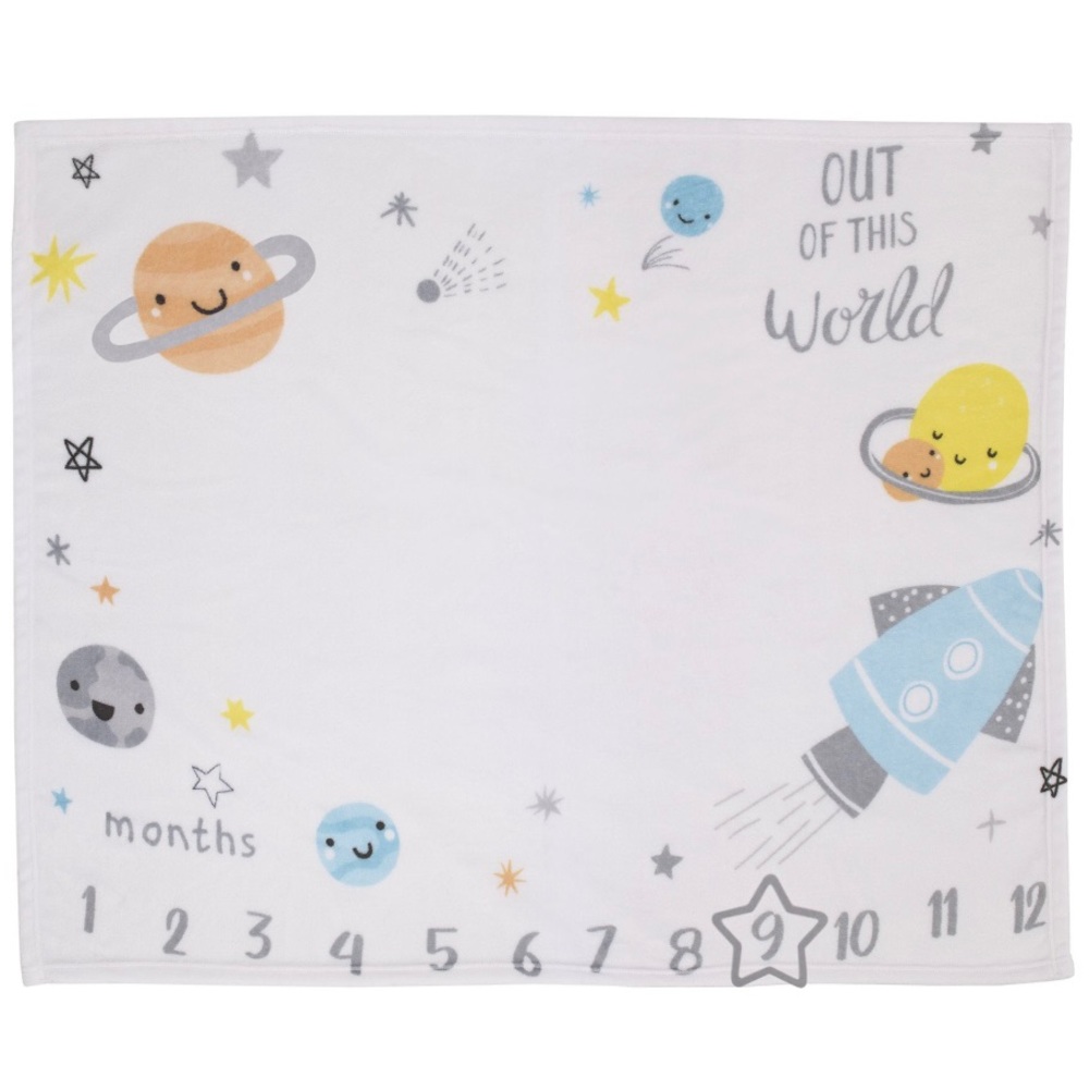 Gender neutral Baby Milestone Blanket
